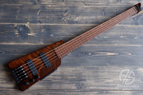 Custom travel bass by Slesarenko Guitars